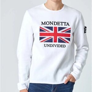 Mondetta GBR genderless sweatshirt Womens medium Men’s Small Union Jack flag